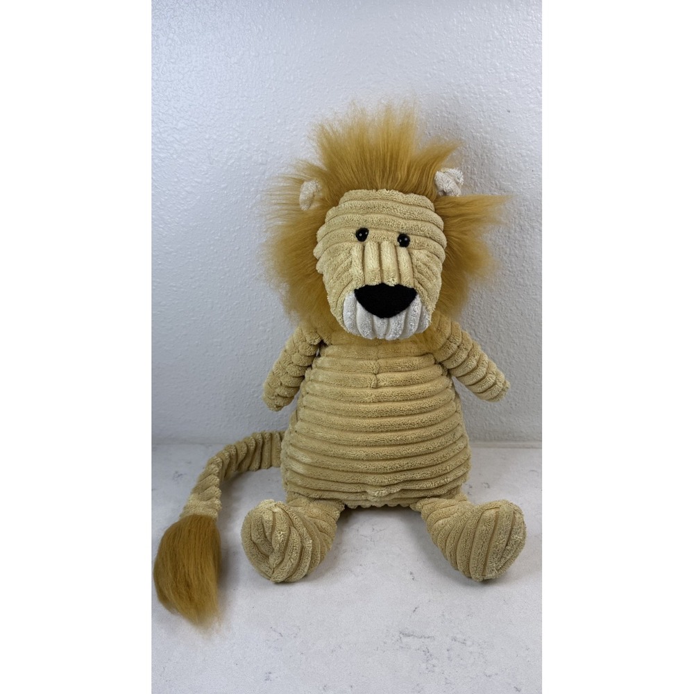 Jellycat CORDY ROY YELLOW LION Stuffed Animal PLUSH TOY Corduroy small pen mark